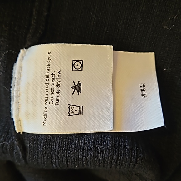 Eddie Bauer Black Knit Button Down Sweater Vest - Picture 6 of 7